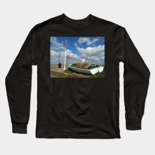 Boat at East Cowes Esplanade, Isle of Wight Long Sleeve T-Shirt by fantastic-designs